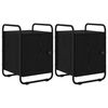 vidaXL Dulap de noapte 2 buc. Stejar Negru 35 x 36,5 x 50 cm