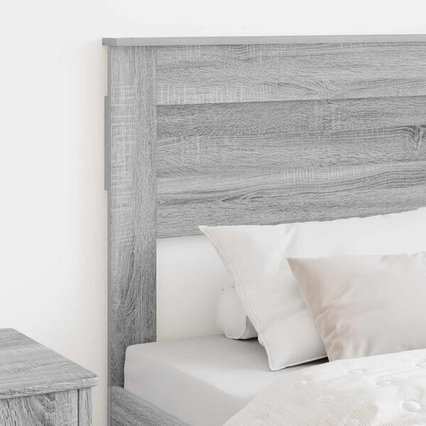 vidaXL Tăblie cap cu headboard Gri Sonoma 75 cm Lemn compozit