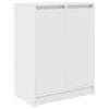 vidaXL Dulap pentru &icirc;ncălțăminte alb 57x34x76 cm lemn prelucrat