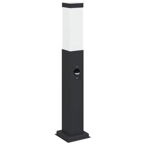vidaXL St&acirc;lp luminos cu senzor 50 cm negru IP44
