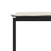vidaXL Set mobilier de exterior cu perne, 11 piese, negru, poliratan