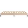 vidaXL Cadru de pat, cappuccino, 140x200 cm, piele ecologică