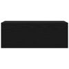 vidaXL Dulap de perete de baie, negru, 80x25x30 cm, lemn prelucrat