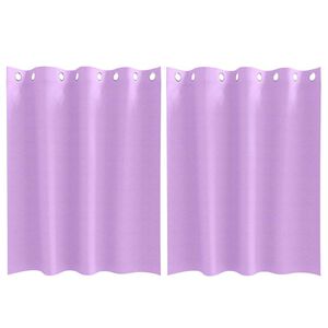 vidaXL Perdele Opaque cu Inel 2 buc. Violet 140 x 140 cm Poliester
