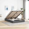 vidaXL Cadru de pat otoman fără saltea țesătură gri &icirc;nchis 140x200 cm