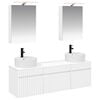 vidaXL Set dulap baie 5 pcs Alb 50 x 14,5 x 70 cm Lemn prelucrat