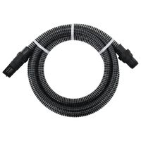 vidaXL Furtun de aspirație cu racorduri din PVC, negru 1" 4 m, PVC
