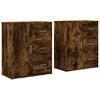 vidaXL Dulapuri, 2 buc., stejar fumuriu, 60x31x70 cm, lemn prelucrat