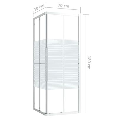 vidaXL Cabină de duș, 70x70x180 cm, ESG