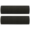 vidaXL Canapea cu 2 locuri cu pernuțe, negru, 120 cm, textil