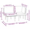 vidaXL Set mobilier de grădină cu perne, 2 piese, lemn masiv de acacia
