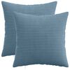 vidaXL Husă pentru pernă 2 pcs HEERLEN albastru 30 x 30 cm cord