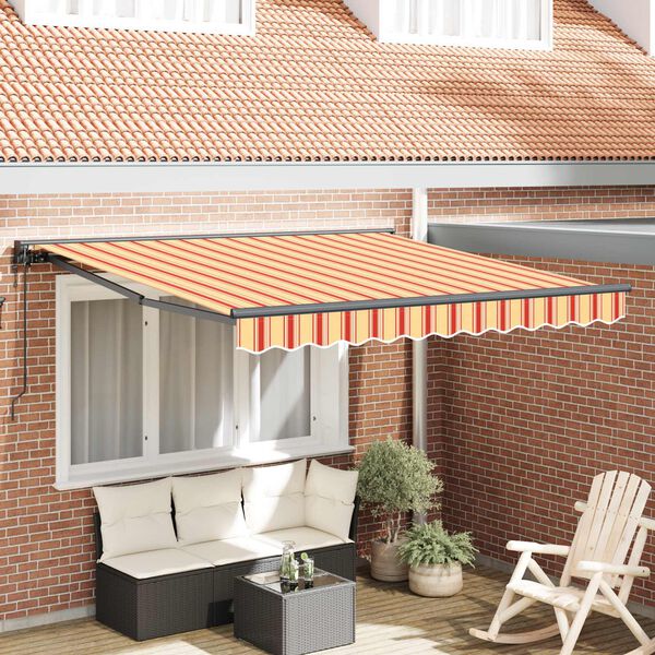 vidaXL Cortina Retractabilă Multicolour 350 x 250 cm