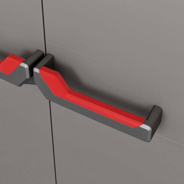 Keter Dulap de depozitare cu rafturi Stilo, gri și negru, 173 cm