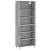 vidaXL Dulap &icirc;nalt, gri sonoma, 69,5x32,5x180 cm, lemn prelucrat