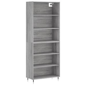 vidaXL Dulap &icirc;nalt, gri sonoma, 69,5x32,5x180 cm, lemn prelucrat