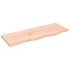 vidaXL Blat de baie, 80x30x2 cm, lemn masiv netratat