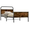 vidaXL Cadru de pat fără saltea 107x203 cm Lemn derivat stejar Sonoma
