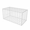 vidaXL Coș gabion, 100 x 50 x 50 cm, oțel galvanizat