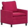 vidaXL Canapea Roșu Vin 76 x 81 x 87,5 cm Catifea