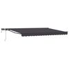 vidaXL Cadru manual de marchiză cu LED-uri Antracit 4 &times; 3,5 m