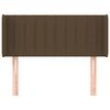 vidaXL Tăblie de pat cu aripioare maro &icirc;nchis 83x16x78/88 cm textil
