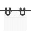 vidaXL Set feronerie pentru uși glisante, negru, 200 cm, oțel