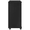 vidaXL Cabinet mobil Negru 63,5 x 39 x 79 cm Lemn de pin masiv