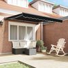 vidaXL Cortina Retractabilă Negru 300 x 250 cm Aluminiu și țesătură