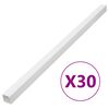 vidaXL Șine de cabluri, 33x33 mm, 30 m, PVC