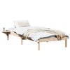 vidaXL Cadru de pat natural 90 x 200 cm Lemn de pin masiv