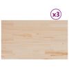 vidaXL Blaturi masă 3 buc. 80x47x1,7 cm dreptunghiulare lemn masiv pin