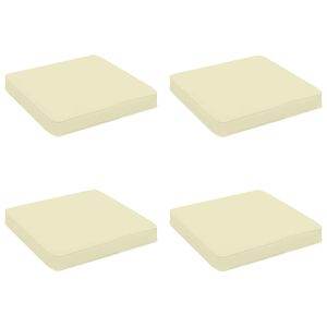 vidaXL Perne pentru șezut cu 4 piese VUGHT 4 pcs 100% Polyester Crem