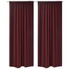 vidaXL Draperii opace, 2 buc., strat dublu, 140 x 245 cm, bordo