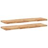 vidaXL Rafturi suspendate 2 buc. 140x40x4cm lemn masiv acacia netratat