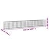 vidaXL Coș gabion cu capac, 1100x100x150 cm, fier galvanizat
