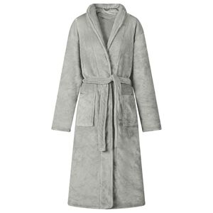 vidaXL Robe fără glugă Gri s Flanelă