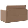 vidaXL Pat canapea 110cm Cappuccino Piele artificiala