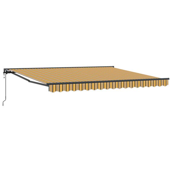 vidaXL Cortina Retractabilă Galben și gri 400 &times; 300 cm