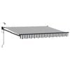 vidaXL Cort electric retractabil Antracit și Alb 3,5 x 2,5 m