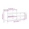 vidaXL Pantofar, gri beton, 102x36x60 cm, lemn prelucrat