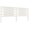 vidaXL Tăblie de pat, alb, 206x4x100 cm, lemn masiv de pin