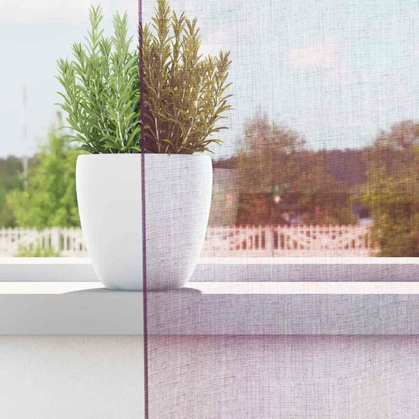 vidaXL Perdele Voile cu Bucle 2 buc Violet 140x175 cm