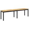 vidaXL Bancă de grădină 161 x 35 x 45 cm Lemn Solid de Acacia