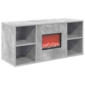 vidaXL Șemineu electric Beton 100 x 37 x 45,5 cm Lemn prelucrat