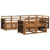 vidaXL Set de canapele de exterior 6 buc. natural Lemn Solid de Acacia