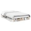 vidaXL Cadru de pat, alb, 120x200 cm, lemn prelucrat