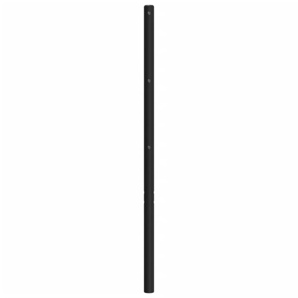 vidaXL Tăblie de pat metalică, negru, 90 cm