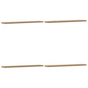 vidaXL Rafturi de perete, 4 buc., stejar artizanal, 60x20x1,5 cm, lemn