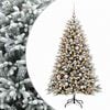 vidaXL Brad de Crăciun artificial cu globuri 240 cm 300 LED-uri